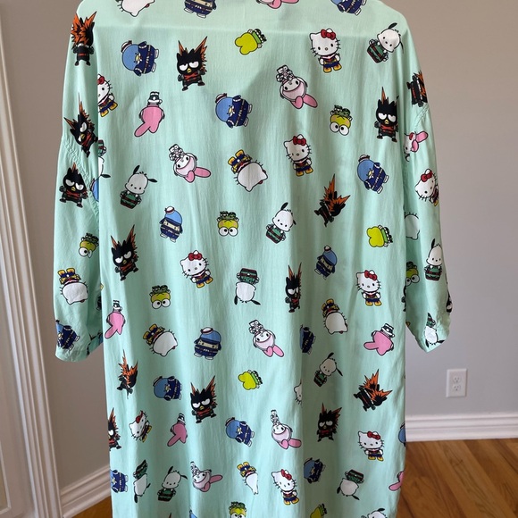 My Hero Academia Hello Kitty and Friends size 3XL button down short sleeve shirt - Picture 12 of 16
